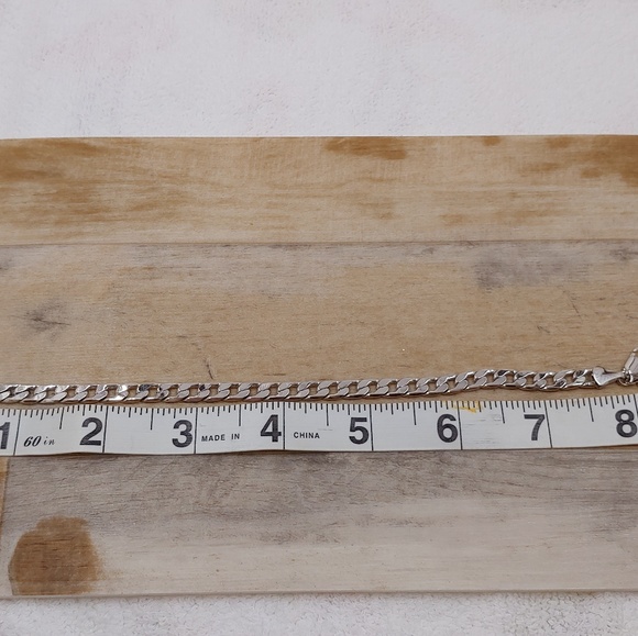 WGB White Gold Bond Silver Chain Bracelet - Picture 8 of 8